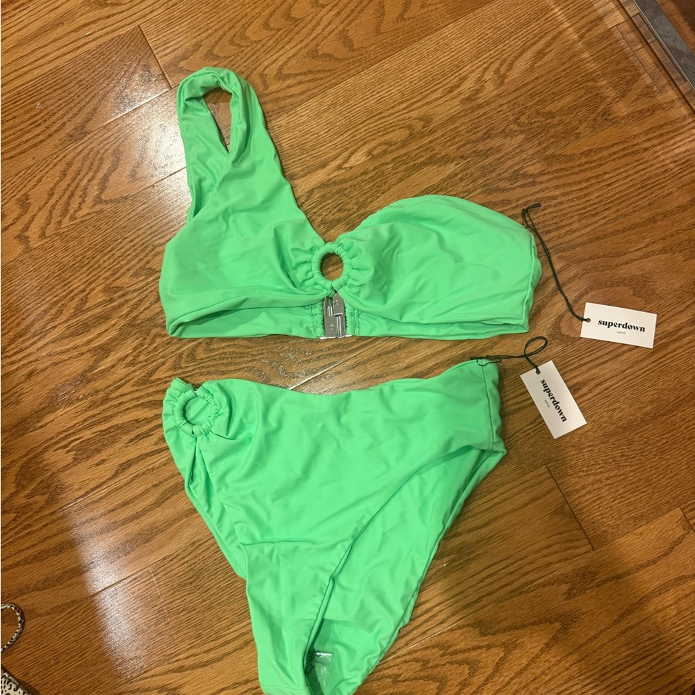 superdown Bright Green Bikini Set